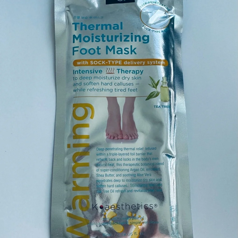 Bundle: Earth Therapeutics Thermal Moisturizing Foot & Hand Mask Set NWT